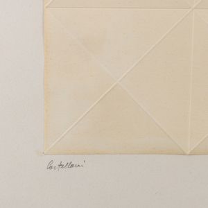 ENRICO CASTELLANI : Senza titolo - Cordonatura  - Asta Selected Prints - Associazione Nazionale - Case d'Asta italiane