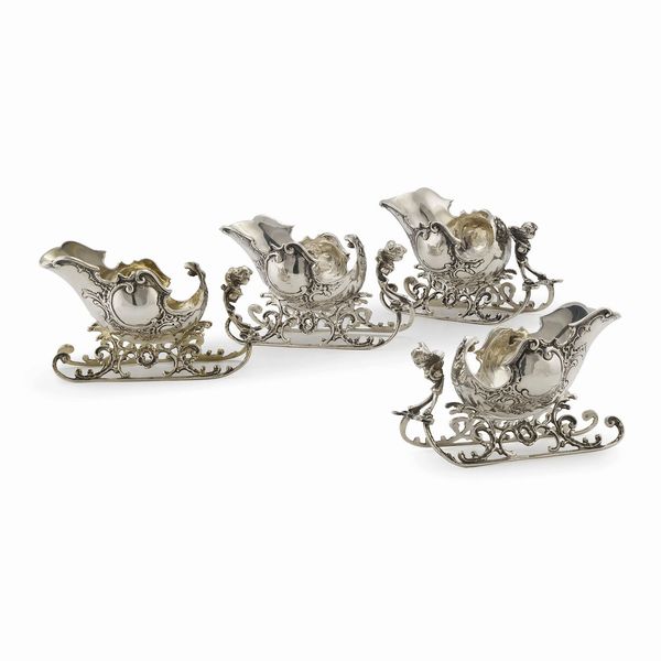 QUATTRO SLITTE, LONDRA, 1948  - Asta Argenti italiani ed europei - Associazione Nazionale - Case d'Asta italiane