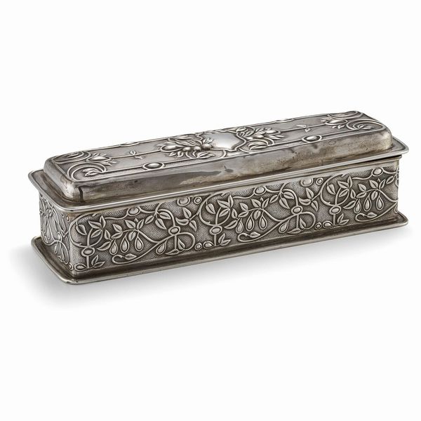 SCATOLA DA TAVOLO, BIRMINGHAM, 1901, ARGENTIERE WILLIAM HUTTON & SONS LTD  - Asta Argenti italiani ed europei - Associazione Nazionale - Case d'Asta italiane