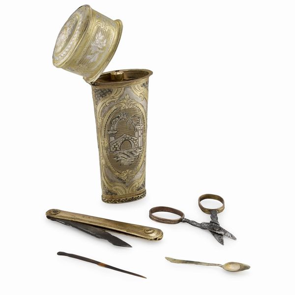 NECESSAIRE, SECOLO XVIII  - Asta Argenti italiani ed europei - Associazione Nazionale - Case d'Asta italiane