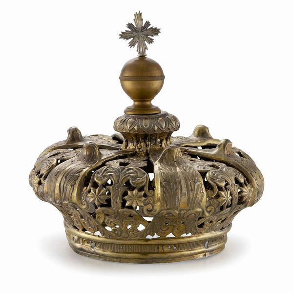 CORONA PER STATUA DELLA VERGINE, NAPOLI, SECOLO XIX  - Asta Argenti italiani ed europei - Associazione Nazionale - Case d'Asta italiane