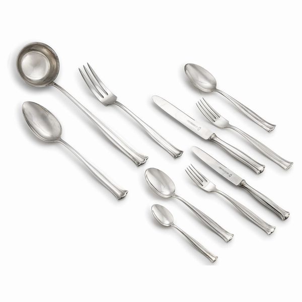 SERVITO DI POSATE, PRIMA MET&Agrave; SECOLO XX  - Asta Argenti italiani ed europei - Associazione Nazionale - Case d'Asta italiane