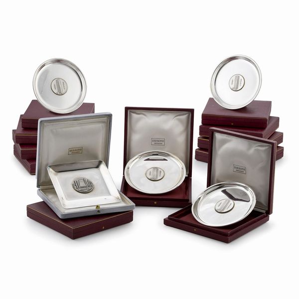 VENTITRE PIATTINI, ALESSANDRIA, SECOLO XX, ARGENTERIA RICCI  - Asta Argenti italiani ed europei - Associazione Nazionale - Case d'Asta italiane