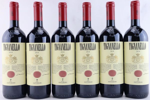 Tignanello Antinori 2018  - Asta MATERIA - Vini Pregiati e da Collezione - Associazione Nazionale - Case d'Asta italiane