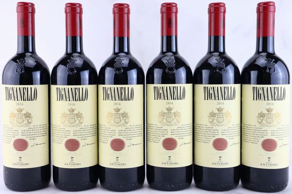 Tignanello Antinori 2016  - Asta MATERIA - Vini Pregiati e da Collezione - Associazione Nazionale - Case d'Asta italiane