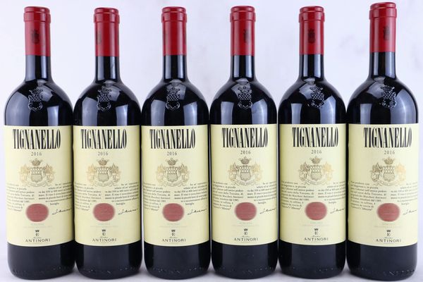 Tignanello Antinori 2016  - Asta MATERIA - Vini Pregiati e da Collezione - Associazione Nazionale - Case d'Asta italiane