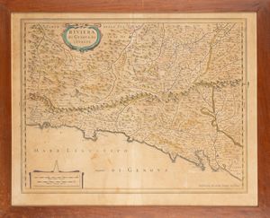 JOHANNES JANSSONIUS - Riviera di Genova di Levante