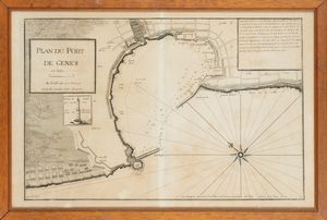 Jacques  Ayrouard - Plan du Port de Genes