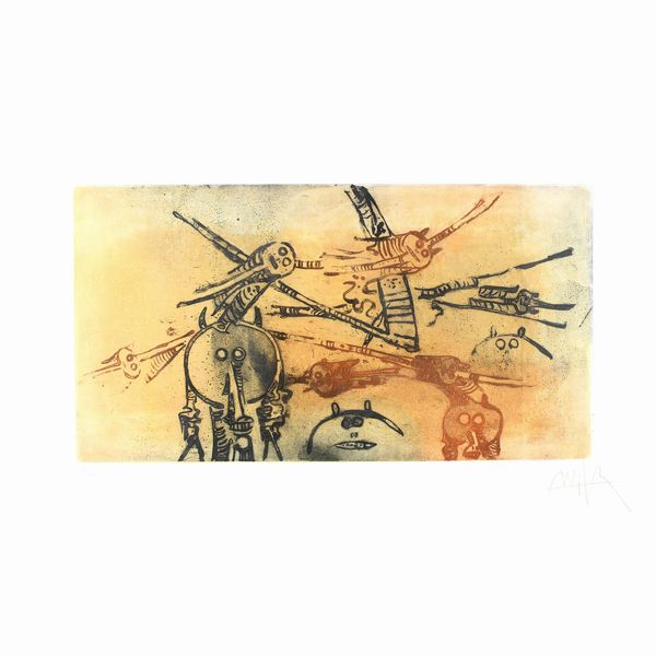 Wifredo Lam  - Asta Opere del XX Secolo Web Only - Associazione Nazionale - Case d'Asta italiane