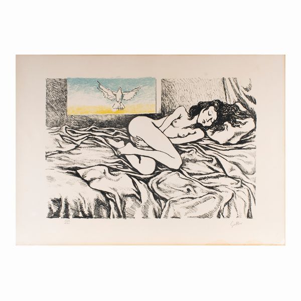 Renato Guttuso  - Asta Opere del XX Secolo Web Only - Associazione Nazionale - Case d'Asta italiane