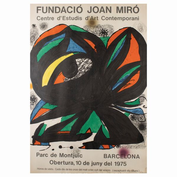 Joan Mir�  - Asta Opere del XX Secolo Web Only - Associazione Nazionale - Case d'Asta italiane