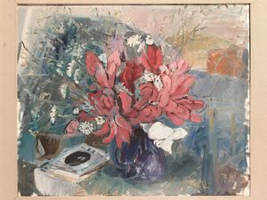 Bruno Paoli - Composizione con fiori e oggetti 1978