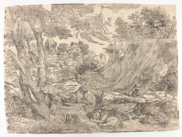 Nicolò Boldrini : San Gerolamo nel deserto, da Tiziano  - Asta Stampe e Disegni dal XVI al XX secolo - Associazione Nazionale - Case d'Asta italiane