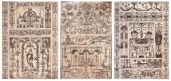 Jacques Androuet Du Cerceau : Grottesche  - Asta Stampe e Disegni dal XVI al XX secolo - Associazione Nazionale - Case d'Asta italiane