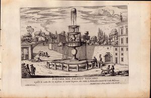 GIOVANNI BATTISTA FALDA - Le fontane di Roma nelle piazze e luoghi publici della città, con li loro prospetti, come sono al presente