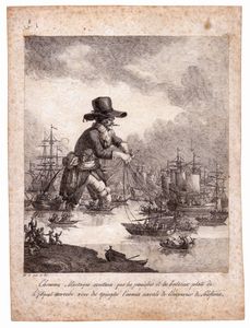 Hector Giacomelli - Disegno per una illustrazione di Guliver