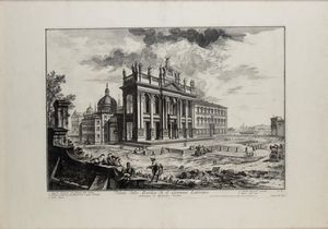 GIOVANNI BATTISTA PIRANESI - Veduta della Basilica di S. Giovanni Laterano