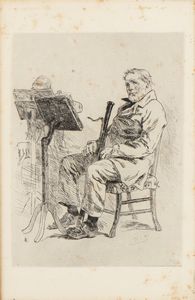 Félicien Rops - Le bassoniste