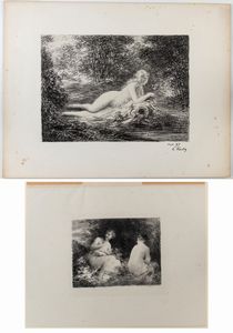 HENRI FANTIN-LATOUR - Le Bagnanti - La sorgente nel bosco