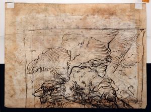 Gruppo di cinque disegni di soggetto diverso  - Asta Stampe e Disegni dal XVI al XX secolo - Associazione Nazionale - Case d'Asta italiane