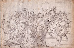 Gruppo di cinque disegni di soggetto diverso  - Asta Stampe e Disegni dal XVI al XX secolo - Associazione Nazionale - Case d'Asta italiane