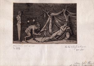 Marco Dente detto Marco da Ravenna : Antichi bassirilievi  - Asta Stampe e Disegni dal XVI al XX secolo - Associazione Nazionale - Case d'Asta italiane