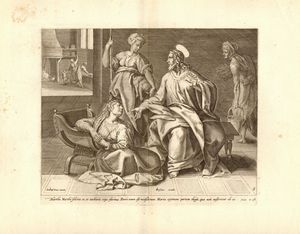 Ambrosius Francken - Cristo da Marta e Maria
