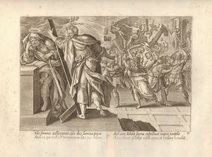 HENDRIK GOLTZIUS - Il martirio di San Simone e San Giuda Taddeo, da Martin de Vos.