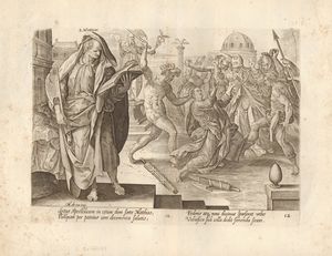 HENDRIK GOLTZIUS - Martirio di San Matthias, da Martin de Vos.