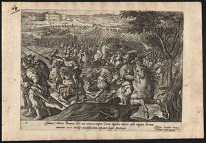 HENDRIK GOLTZIUS - Johannes Medices Parmensi bello..., da Giovanni Stradano