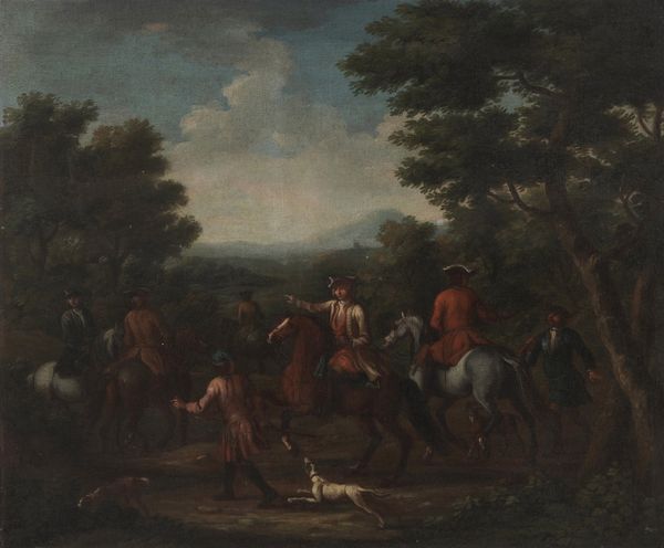 John Wootton : Paesaggio con cavalieri  - Asta Dipinti Antichi - Associazione Nazionale - Case d'Asta italiane