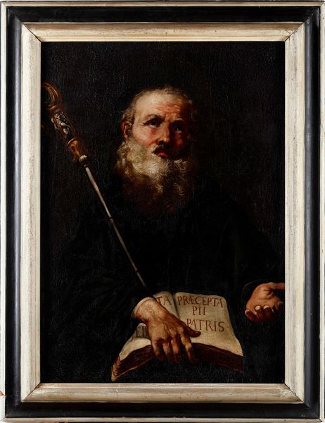 Francesco Salvator Fontebasso : Sant'Antonio Abate  - Asta Dipinti Antichi - Associazione Nazionale - Case d'Asta italiane