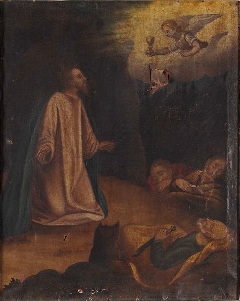 Luca Cambiaso : Orazione nell�orto  - Asta Dipinti Antichi - Associazione Nazionale - Case d'Asta italiane