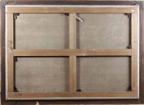 Scuola italiana del XVIII secolo Paesaggio con pastori  - Asta Dipinti Antichi - Associazione Nazionale - Case d'Asta italiane