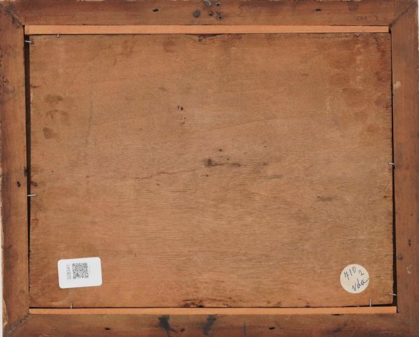 Francesco Antoniani : Veduta costiera con imbarcazioni e architetture  - Asta Dipinti Antichi - Associazione Nazionale - Case d'Asta italiane