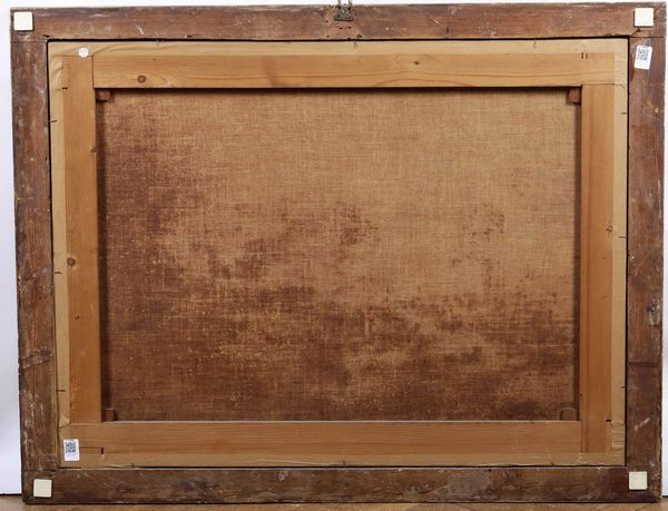 Antonio Travi detto il Sestri : Paesaggio con rovine, contadini e pastori  - Asta Dipinti Antichi - Associazione Nazionale - Case d'Asta italiane