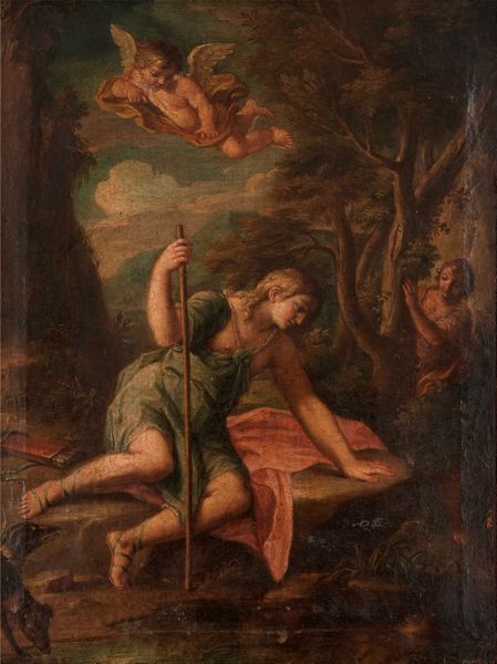 Scuola del XVIII secolo Narciso  - Asta Dipinti Antichi - Associazione Nazionale - Case d'Asta italiane