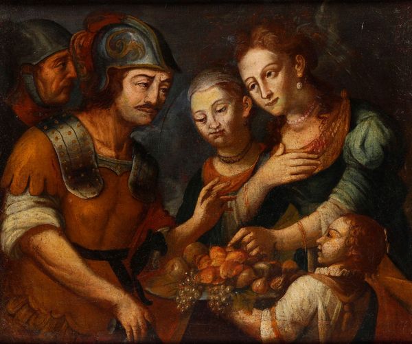 Scuola del XVII secolo Episodio tratto dalla storia antica  - Asta Dipinti Antichi - Associazione Nazionale - Case d'Asta italiane