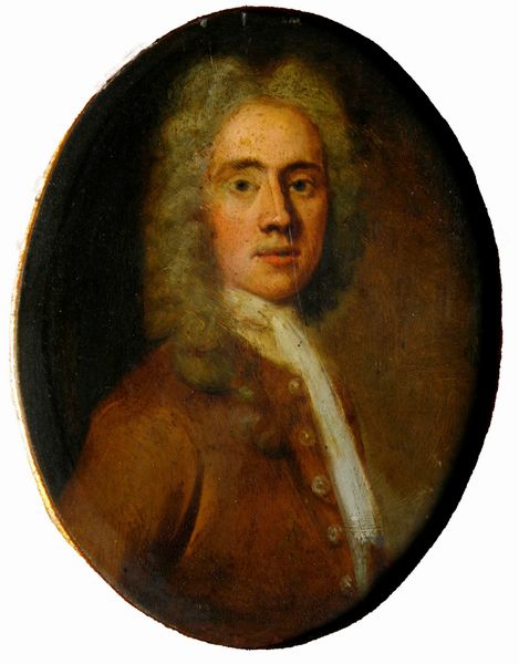 Scuola del XVIII secolo Ritratto maschile con giubba marrone  - Asta Dipinti Antichi - Associazione Nazionale - Case d'Asta italiane