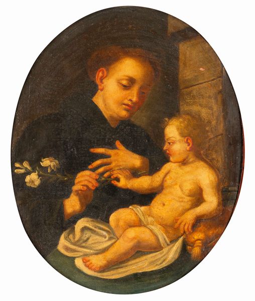 Scuola napoletana del XVIII secolo Sant�Antonio da Padova  - Asta Dipinti Antichi - Associazione Nazionale - Case d'Asta italiane