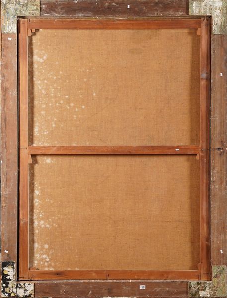 Antonio Travi detto il Sestri : Paesaggio con rovine architettoniche e armenti  - Asta Dipinti Antichi - Associazione Nazionale - Case d'Asta italiane