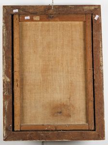 Scuola del XVIII secolo Tre figure entro paesaggio  - Asta Dipinti Antichi - Associazione Nazionale - Case d'Asta italiane