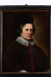 Giovanni Maria Morandi : Ritratto di Giovanni Lucido Cattaneo vescovo di Mantova  - Asta Dipinti Antichi - Associazione Nazionale - Case d'Asta italiane