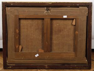 Scuola del XVII secolo Paesaggio con architetture e figure  - Asta Dipinti Antichi - Associazione Nazionale - Case d'Asta italiane