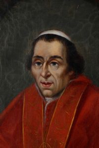 Scuola del XIX secolo Ritratto di papa Pio VII  - Asta Dipinti Antichi - Associazione Nazionale - Case d'Asta italiane