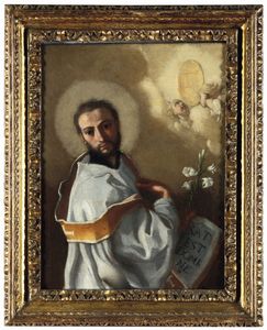 Scuola napoletana del XVIII secolo Beato C�sar De Bus  - Asta Dipinti Antichi - Associazione Nazionale - Case d'Asta italiane