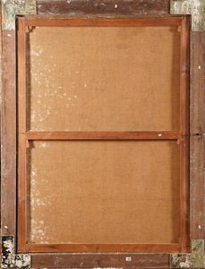 Antonio Travi detto il Sestri : Paesaggio con rovine architettoniche e armenti  - Asta Dipinti Antichi - Associazione Nazionale - Case d'Asta italiane