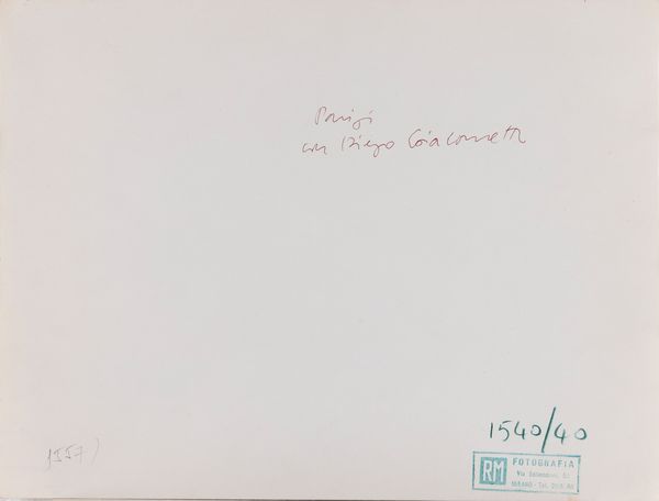 Rolly Marchi : Giorgio Soavi con Diego Giacometti a Parigi  - Asta Fotografia - Associazione Nazionale - Case d'Asta italiane