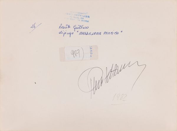 Pino Settanni : Renato Guttuso dipinge �Maddalena pentita�  - Asta Fotografia - Associazione Nazionale - Case d'Asta italiane