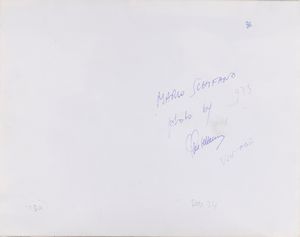 Pino Settanni : Mario Schifano  - Asta Fotografia - Associazione Nazionale - Case d'Asta italiane